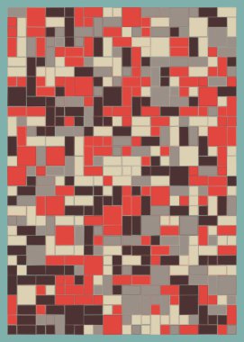 Ofset Quad üretken sanat arkaplan çizimi