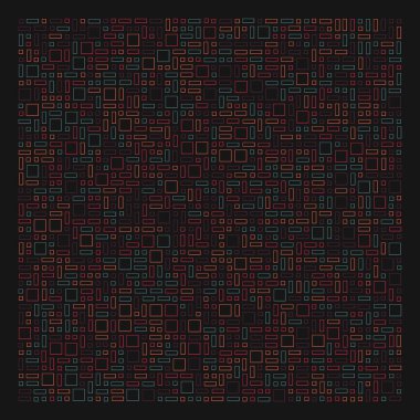 Ofset Quad üretken sanat arkaplan çizimi