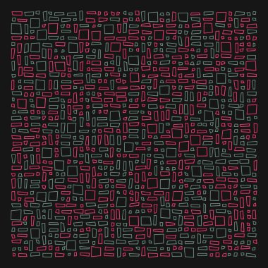 Ofset Quad üretken sanat arkaplan çizimi