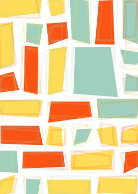 Ofset Quad üretken sanat arkaplan çizimi