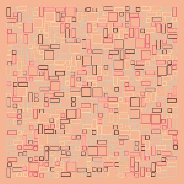 Dikdörtgenli soyut geometrik desen. Vektör illüstrasyonu 