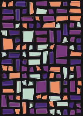 Soyut dörtlü, vektör illüstrasyon tasarımı