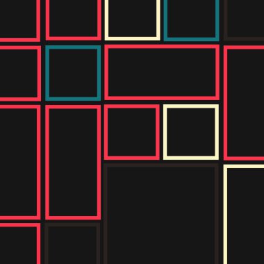 Dikdörtgenli soyut geometrik desen. Vektör illüstrasyonu 