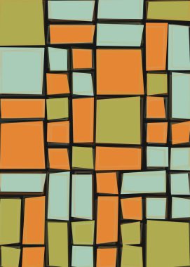 Soyut dörtlü, vektör illüstrasyon tasarımı