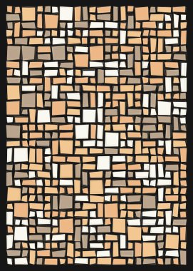 Soyut dörtlü, vektör illüstrasyon tasarımı