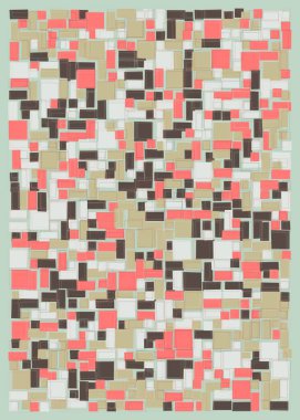 Dikdörtgenli soyut geometrik desen. Vektör illüstrasyonu 