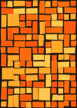 Soyut dörtlü, vektör illüstrasyon tasarımı