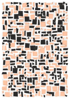 Ofset Quad üretken sanat arkaplan çizimi