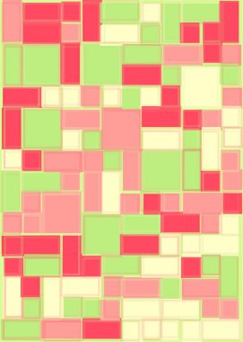 Dikdörtgenli soyut geometrik desen. Vektör illüstrasyonu 