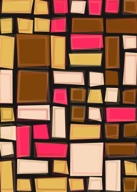 Ofset Quad üretken sanat arkaplan çizimi