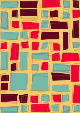 Ofset Quad üretken sanat arkaplan çizimi