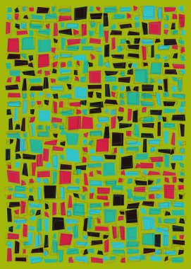 Dikdörtgenli soyut geometrik desen. Vektör illüstrasyonu 