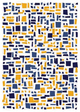 Dikdörtgenli soyut geometrik desen. Vektör illüstrasyonu 