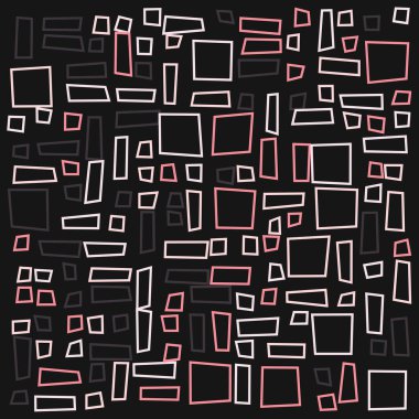 Dikdörtgenli soyut geometrik desen. Vektör illüstrasyonu 