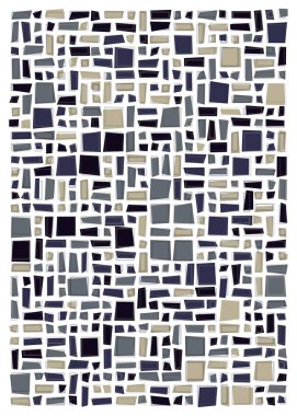 Dengeli dörtlü, üretken arkaplan illüstrasyonu