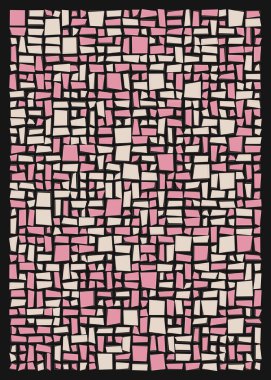 Soyut dörtlü, vektör illüstrasyon tasarımı