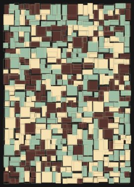 Dikdörtgenli soyut geometrik desen. Vektör illüstrasyonu 