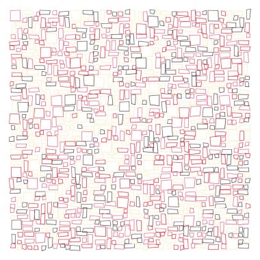 Ofset Quad üretken sanat arkaplan çizimi