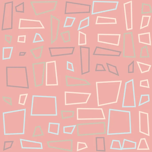 Offset Quads Generative Kunst Hintergrund Kunst Illustration — Stockvektor