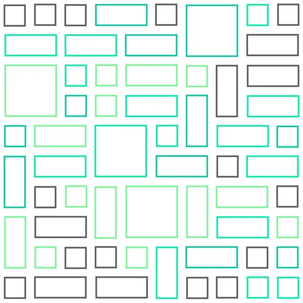 Abstrakt Geometriskt Mönster Med Rektanglar Vektorillustration — Stock vektor