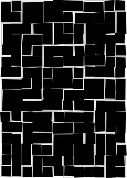 Quads Décalés Illustration Fond Générative — Image vectorielle