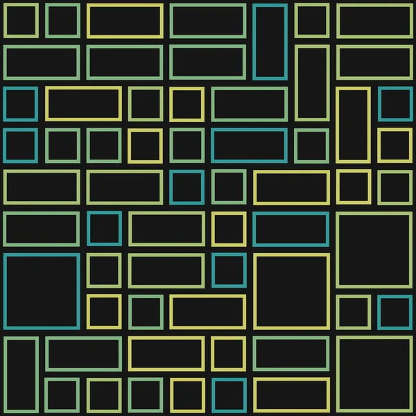 Abstraktes Geometrisches Muster Mit Rechtecken Vektorillustration — Stockvektor