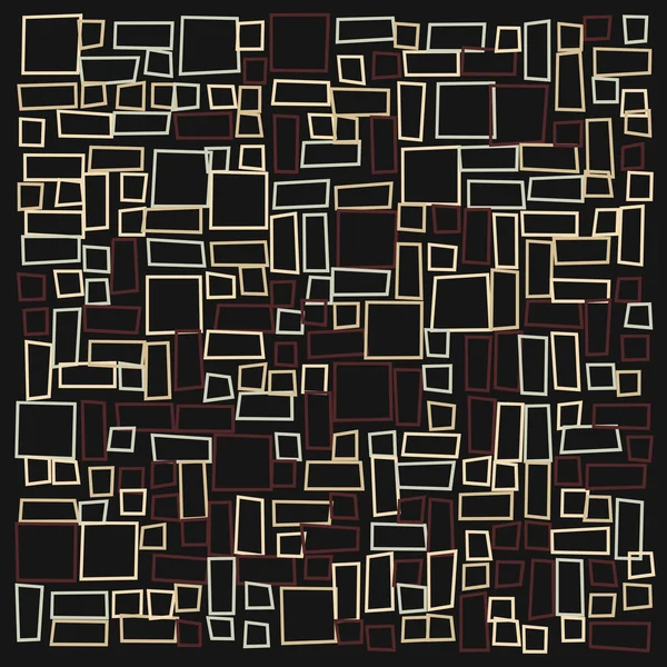 Padrão Geométrico Abstrato Com Retângulos Ilustração Vetorial — Vetor de Stock