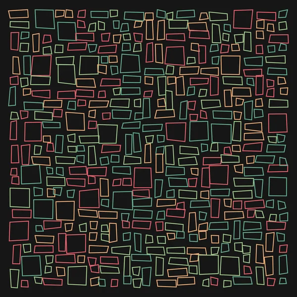 Patrón Geométrico Abstracto Con Rectángulos Ilustración Vectorial — Archivo Imágenes Vectoriales