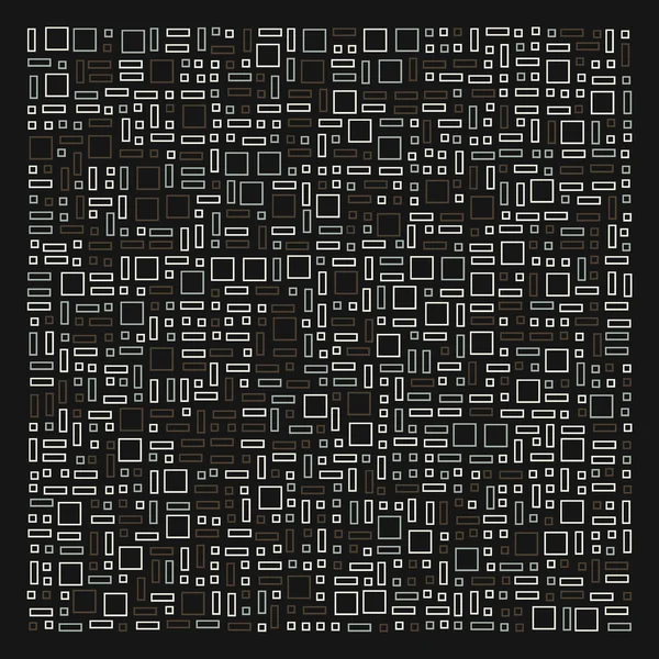 Padrão Geométrico Abstrato Com Retângulos Ilustração Vetorial — Vetor de Stock