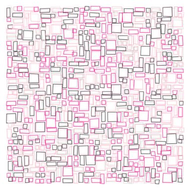 Dikdörtgenli soyut geometrik desen. Vektör illüstrasyonu 