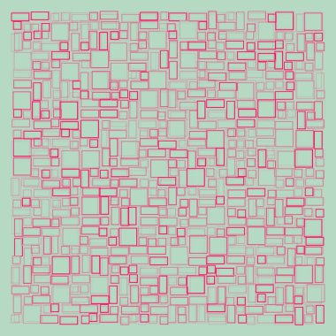 Ofset Quad üretken sanat arkaplan çizimi