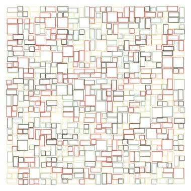 Dikdörtgenli soyut geometrik desen. Vektör illüstrasyonu 