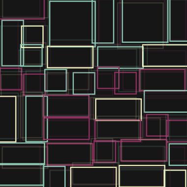 Dikdörtgenli soyut geometrik desen. Vektör illüstrasyonu 