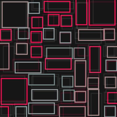 Dikdörtgenli soyut geometrik desen. Vektör illüstrasyonu 