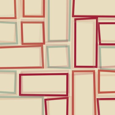 Dikdörtgenli soyut geometrik desen. Vektör illüstrasyonu 