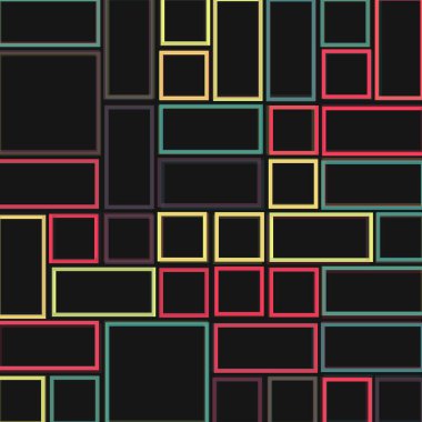 Ofset Quad üretken sanat arkaplan çizimi