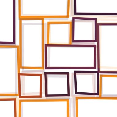 Dikdörtgenli soyut geometrik desen. Vektör illüstrasyonu 