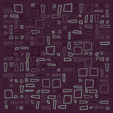 Dikdörtgenli soyut geometrik desen. Vektör illüstrasyonu 