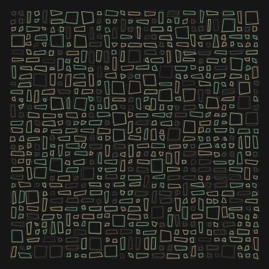 Dikdörtgenli soyut geometrik desen. Vektör illüstrasyonu 