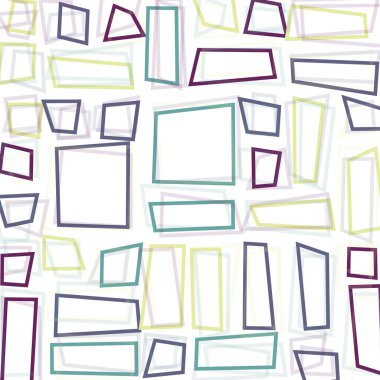 Dikdörtgenli soyut geometrik desen. Vektör illüstrasyonu 