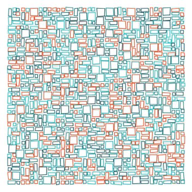 Dikdörtgenli soyut geometrik desen. Vektör illüstrasyonu 