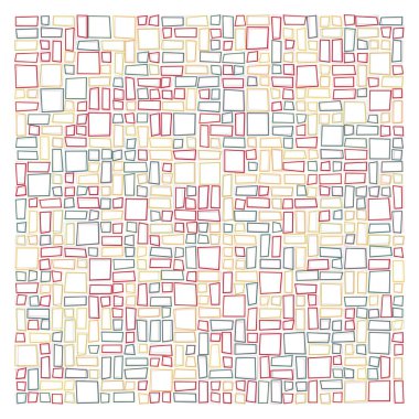 Dikdörtgenli soyut geometrik desen. Vektör illüstrasyonu 