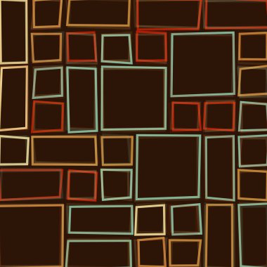 Dikdörtgenli soyut geometrik desen. Vektör illüstrasyonu 