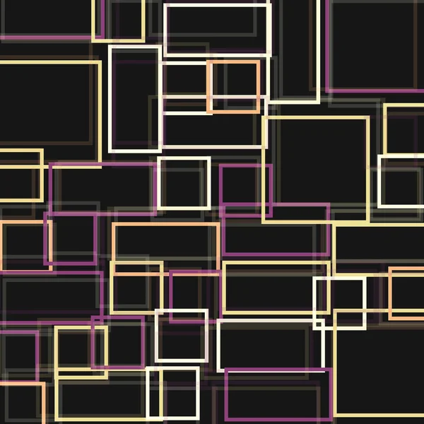 Padrão Geométrico Abstrato Com Retângulos Ilustração Vetorial —  Vetores de Stock