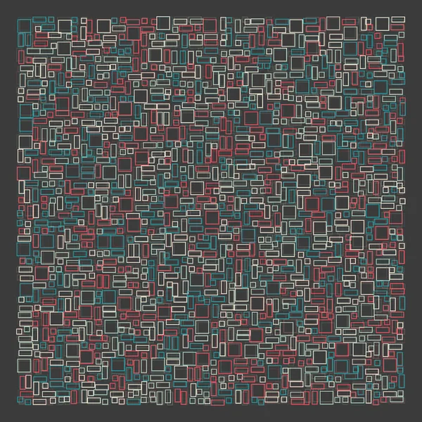 Padrão Geométrico Abstrato Com Retângulos Ilustração Vetorial — Vetor de Stock