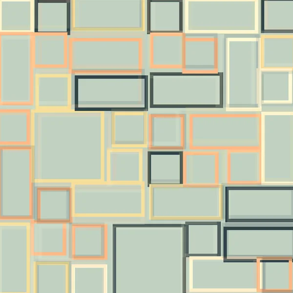 Abstrakt Geometriskt Mönster Med Rektanglar Vektorillustration — Stock vektor