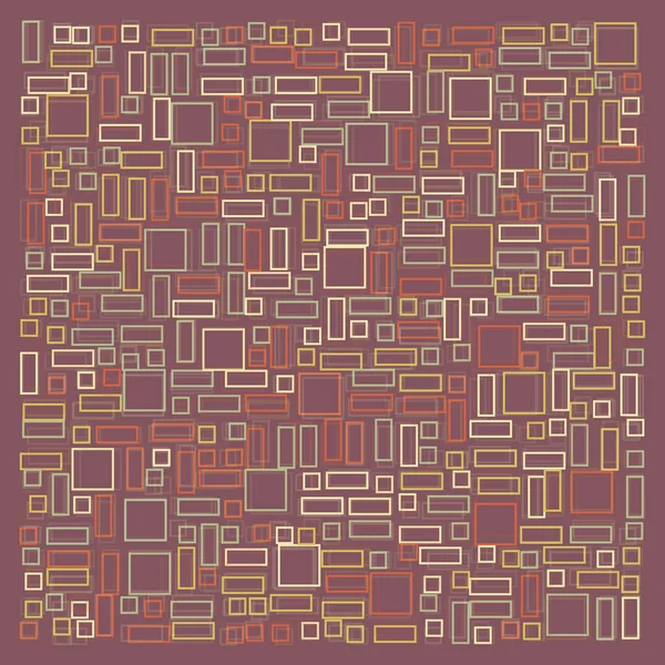 Abstraktes Geometrisches Muster Mit Rechtecken Vektorillustration — Stockvektor