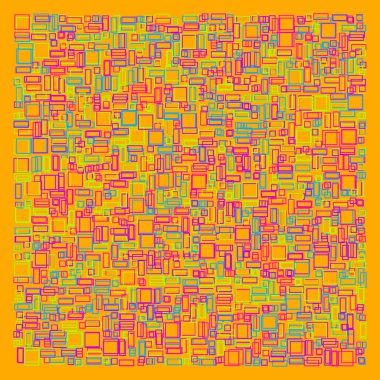 Ofset Quad üretken sanat arkaplan çizimi