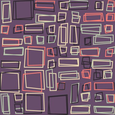 Dikdörtgenli soyut geometrik desen. Vektör illüstrasyonu 