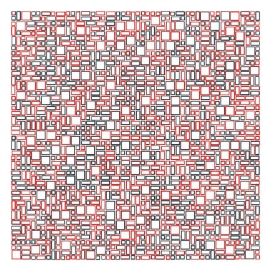 Ofset Quad üretken sanat arkaplan çizimi